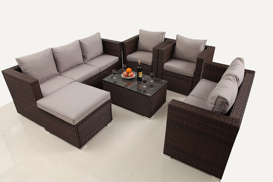New Rattan  Wicker Garden Outdoor Furniture Sofa Lounge Setting