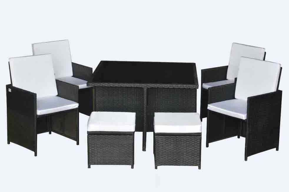 leisure ways garden glass rattan wicker outdoor furniture with square chairs for restaurants