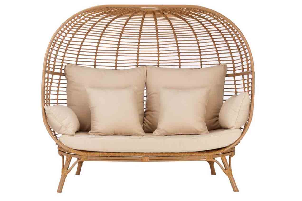 Outdoor furniture rattan lay bed living room sofa bedroom balcony hanging swing lounge chair