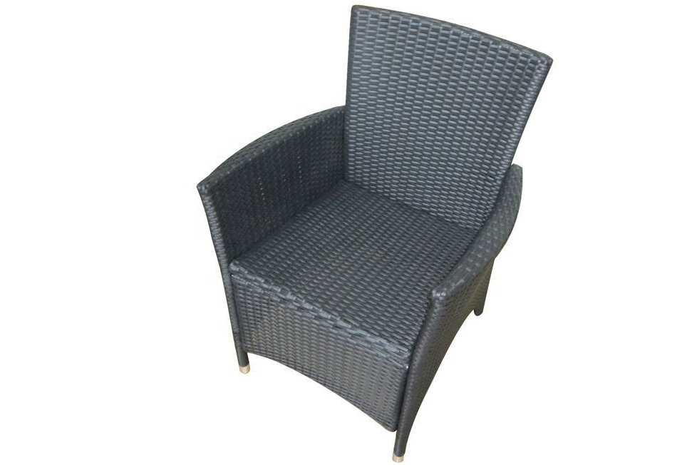 Aluminum arm furniture cheap plastic wicker natual outdoor rattan chair