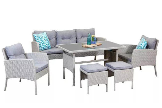 Dining Room Furniture Set Outdoor Classic Rattan Dining Table Set
