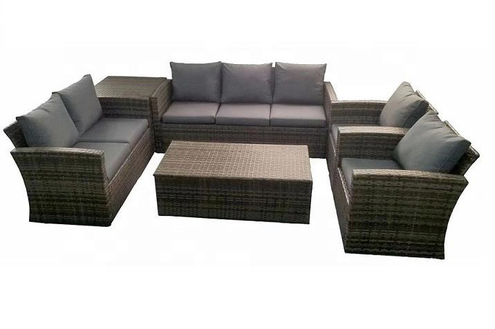 Rattan Chairs Armchair Sofa Set With Storage Box