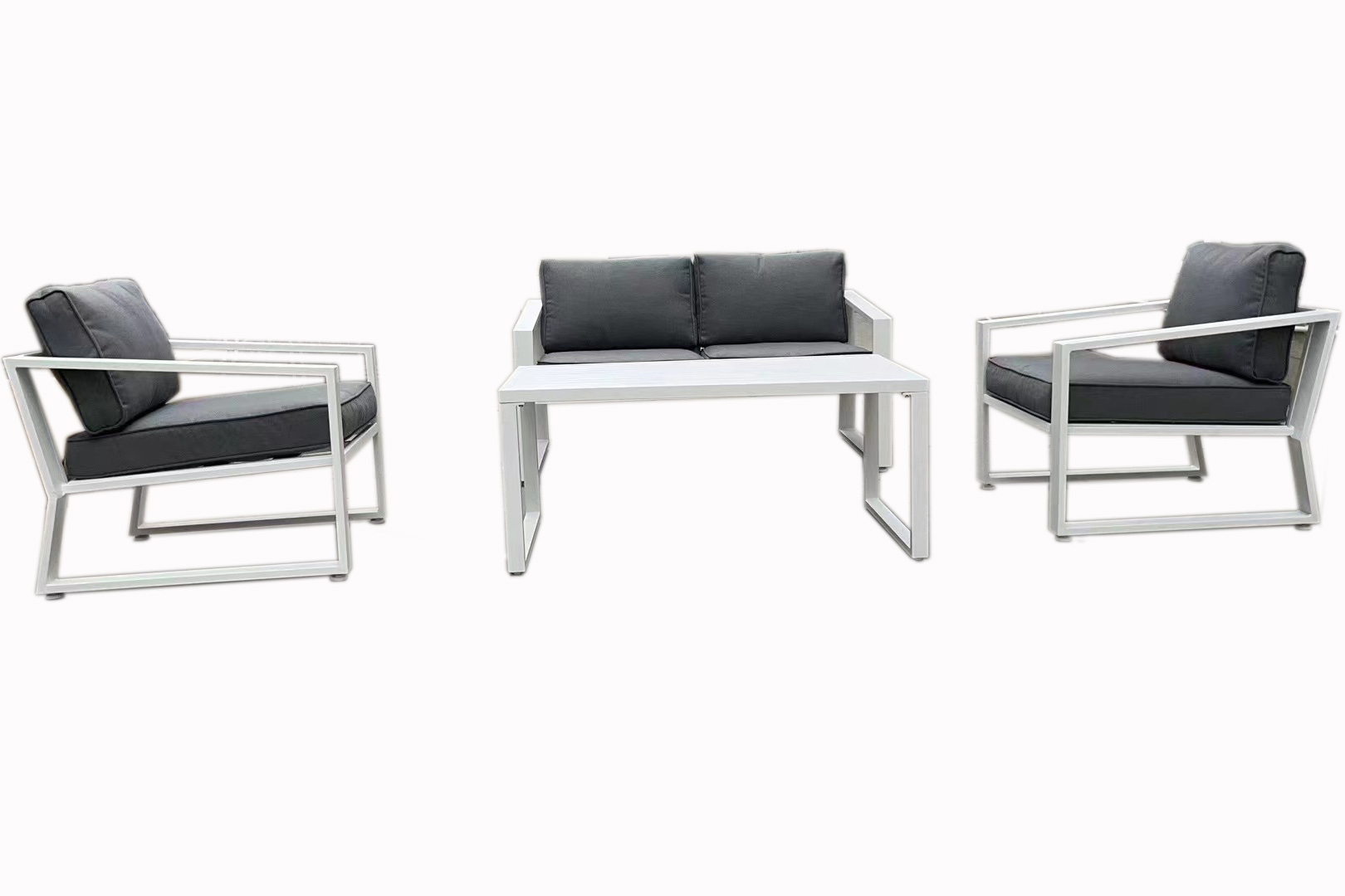 KD Outdoor Aluminum 4 Piece Sofa Set