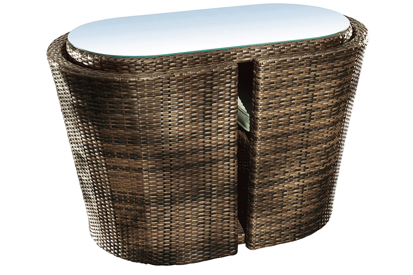 New balcony natural garden patio outdoor wicker rattan table and chairs