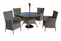 Wicker Garden Sets/ Rattan Dining Round Table and Chair Sets