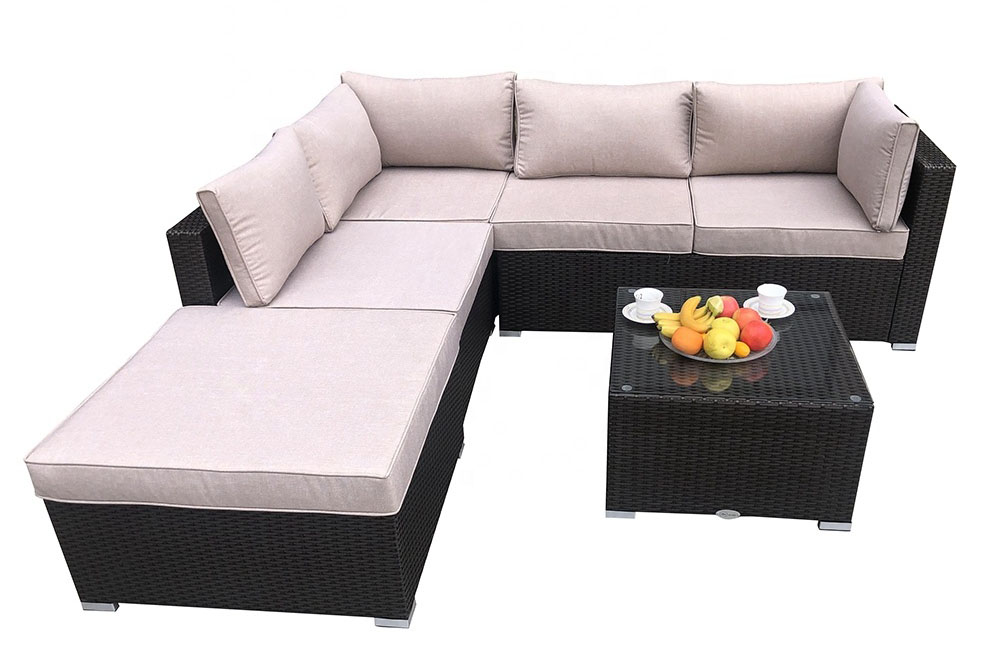 Rattan Wicker Sofa Set Sectional Cushioned Furniture Patio sofa Outdoor furniture