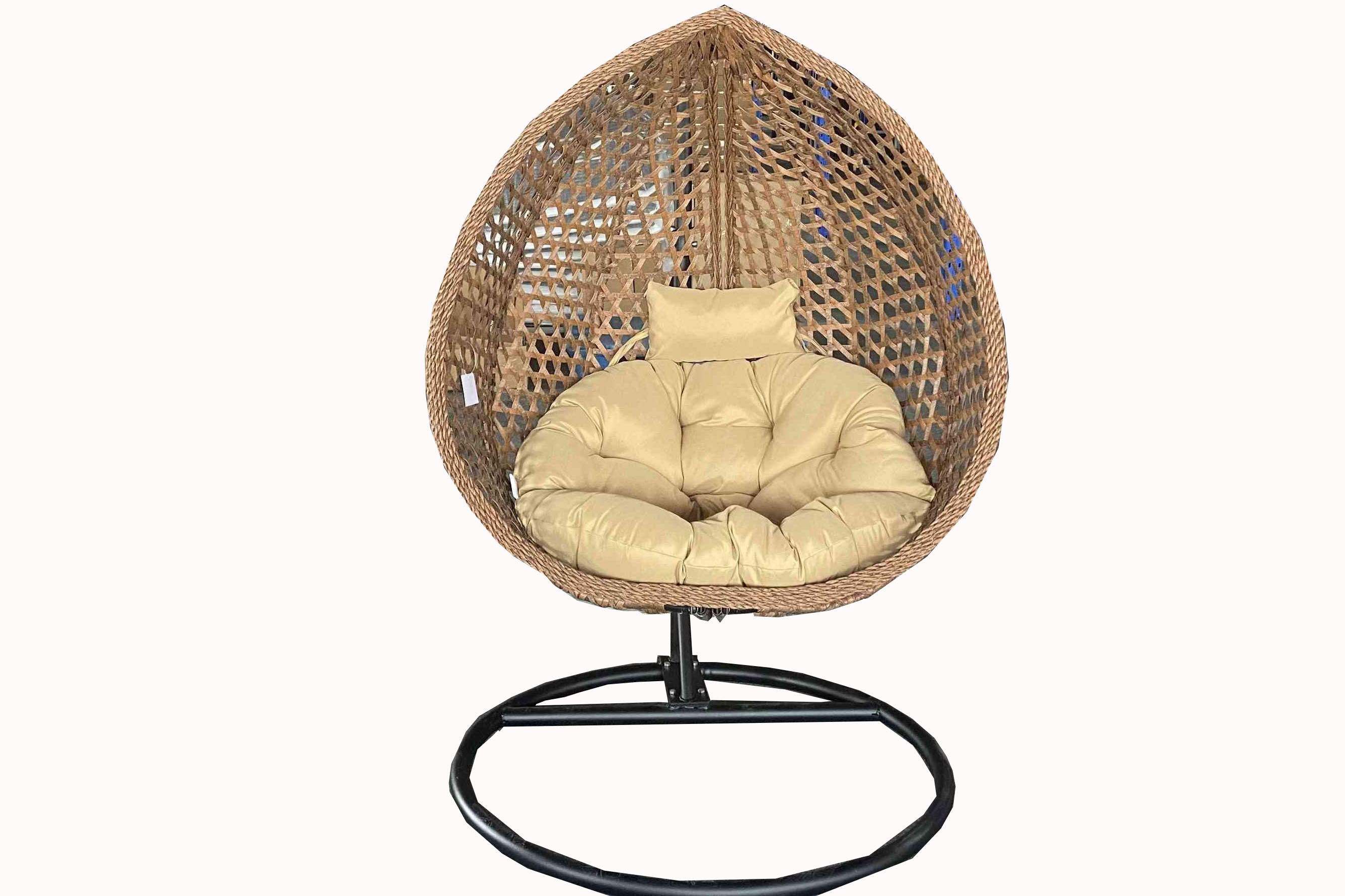 outdoor patio swing chair wicker double seater hanging egg chair 