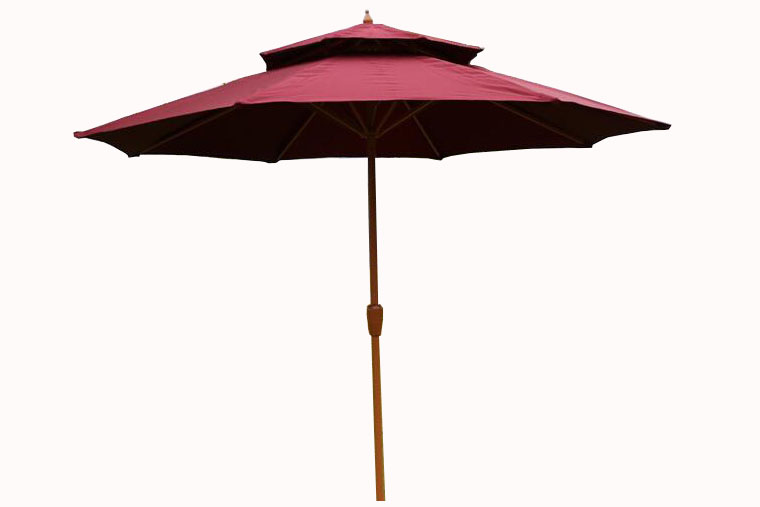 2 Tier Patio Umbrella Garden Outdoor Market Table Umbrella