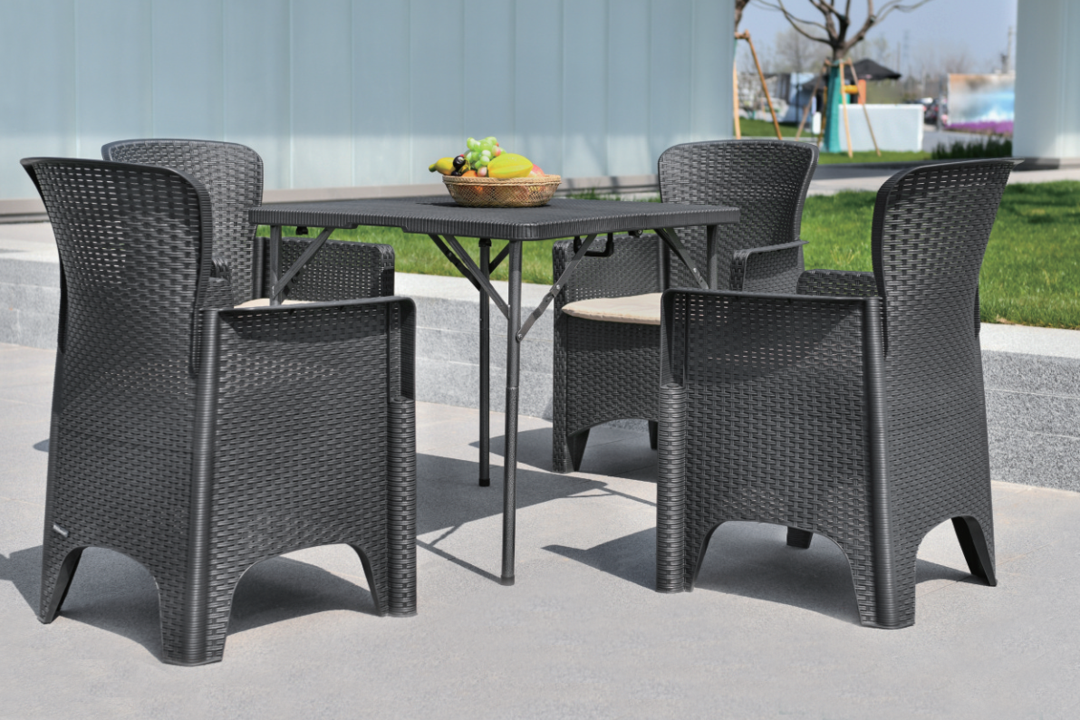 205-1 Rattan Look Plastic Garden Outdoor Furniture